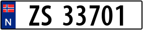 Truck License Plate